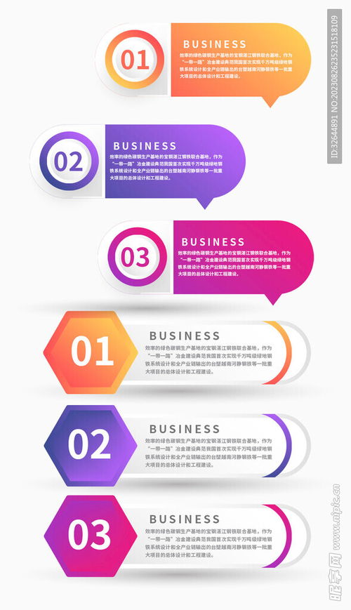 优化商务分类标签信息流程 PPT图表设计指南